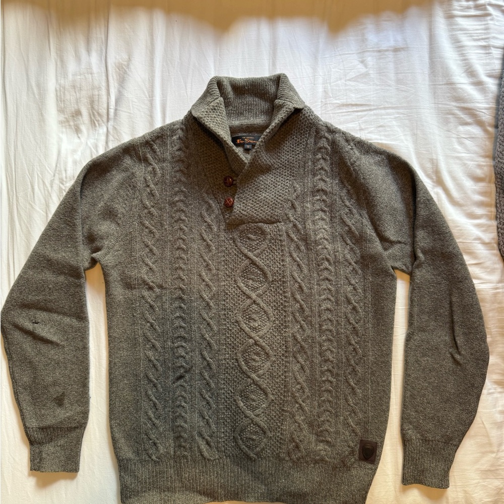 Ben Sherman Charcoal Turtleneck Sweater